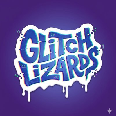 GlitchLizards graffiti logo